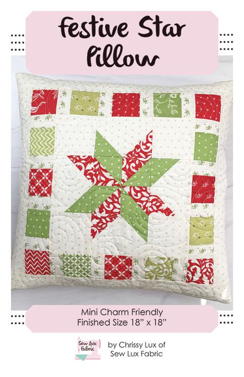Festive Star Pillow Patten