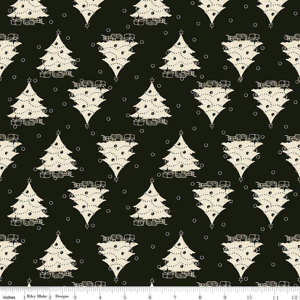 Classic Christmas Black Trees