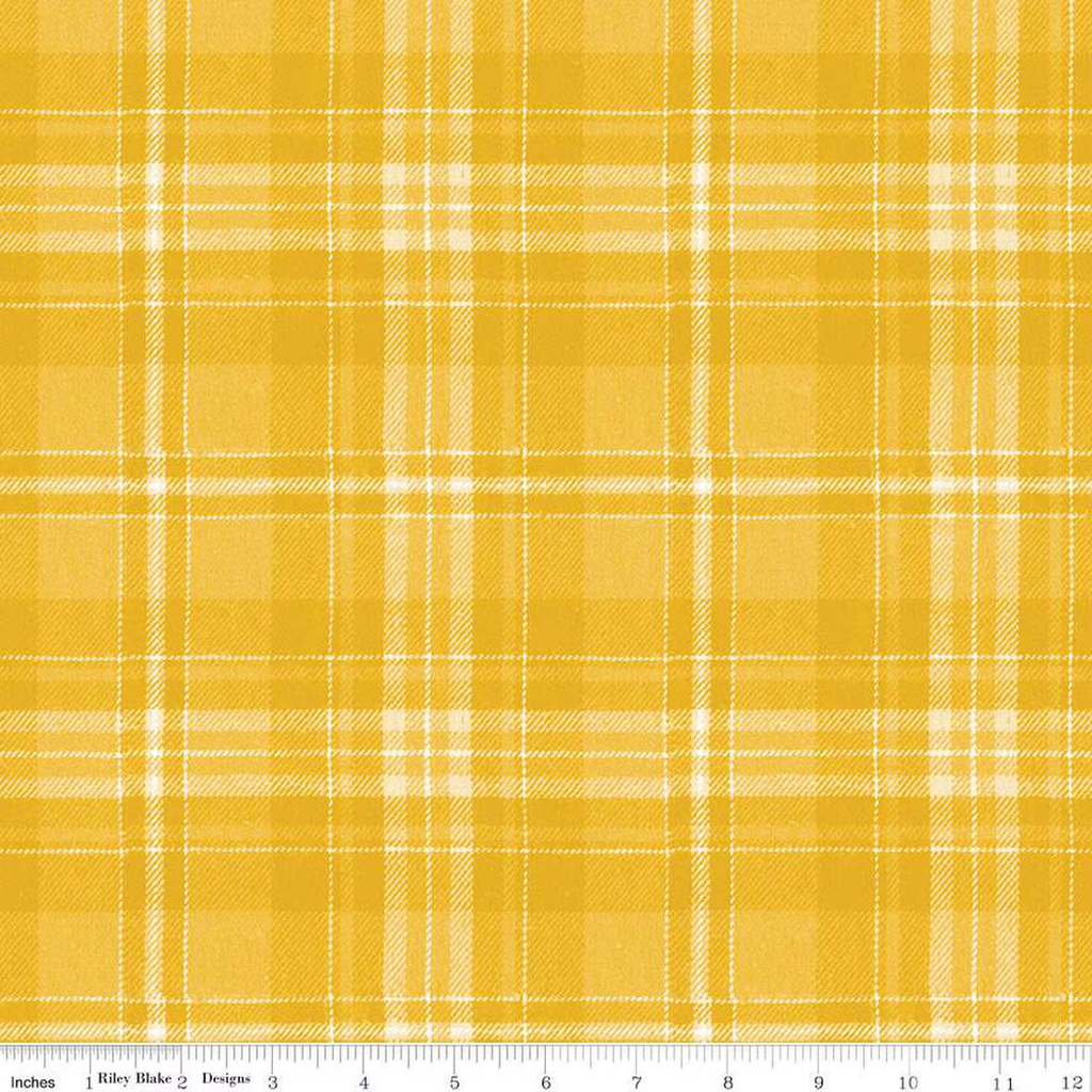 Classic Christmas Yellow Plaid