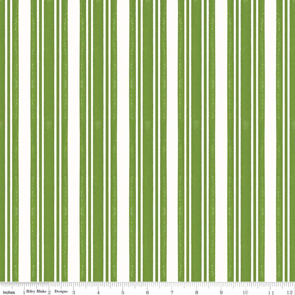 Classic Christmas Stripe Green