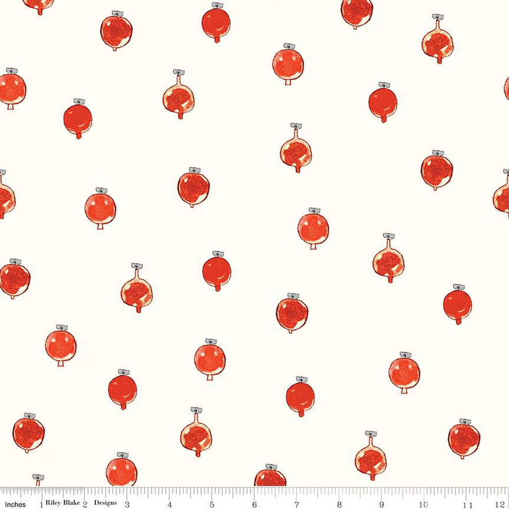 Classic Christmas Ornaments Red