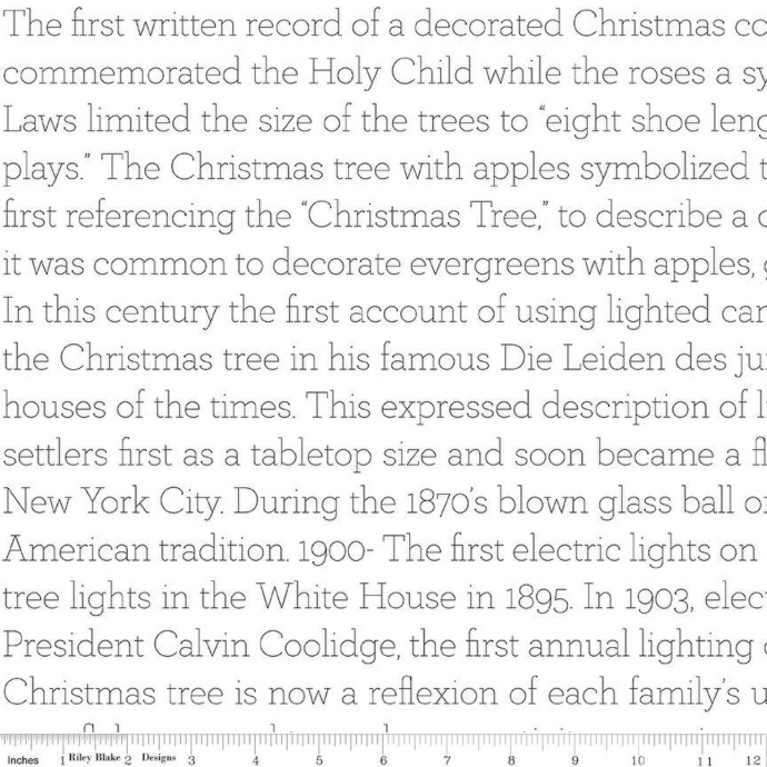 Classic Christmas History of the Tree White