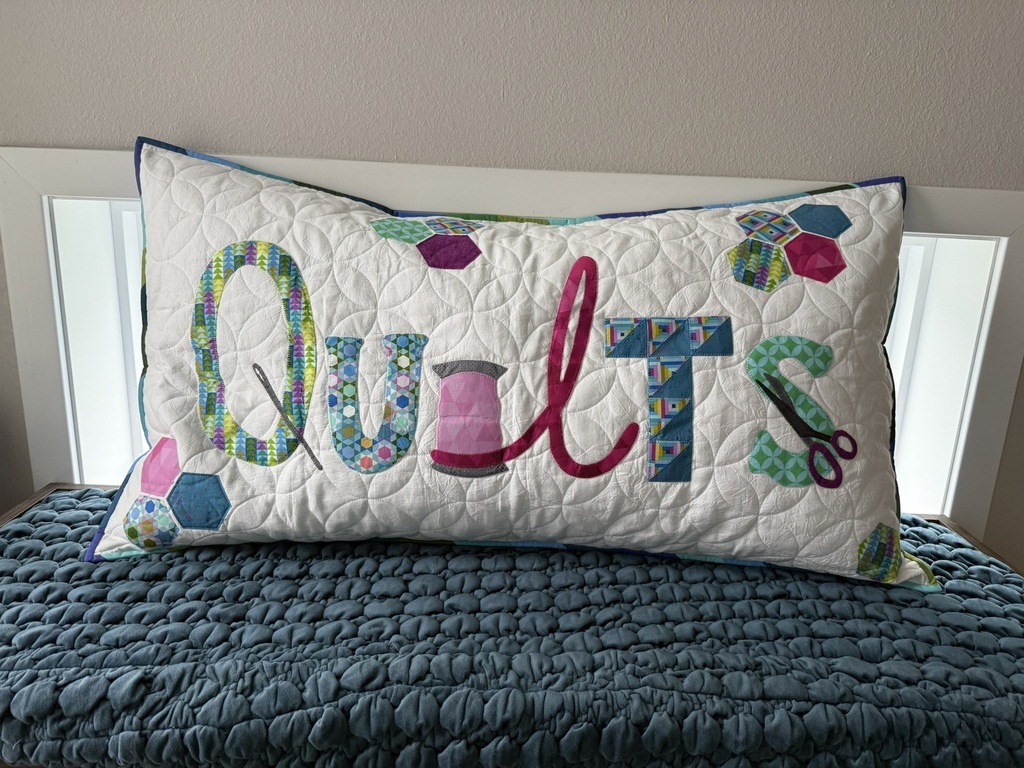 Many Pieces Quilt Pillow