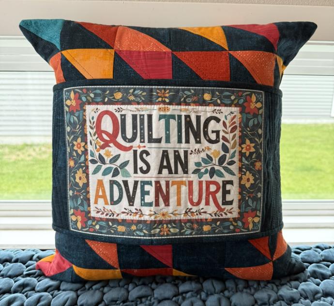 Quilting is an Adventure Rustic Pillow Kit