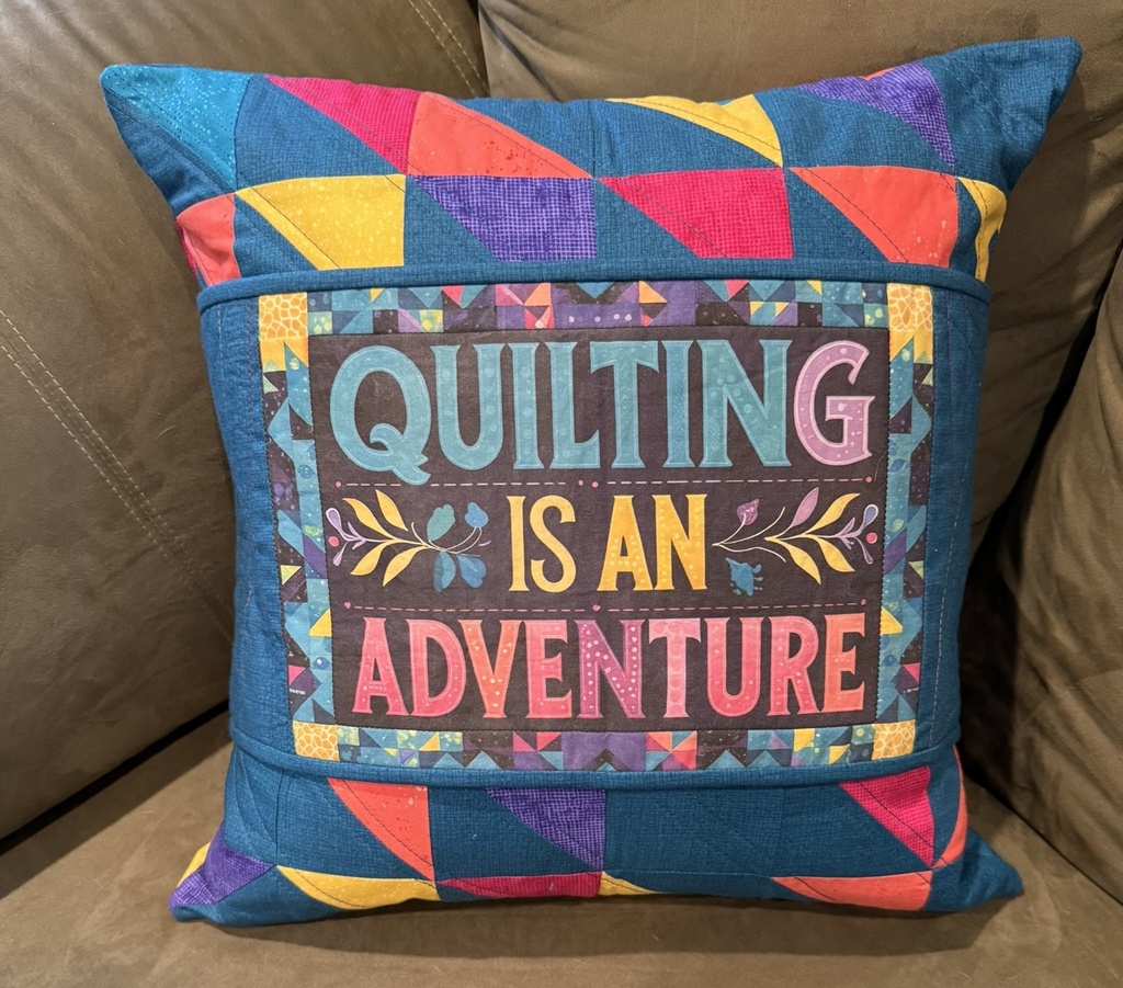 Quilting is an Adventure Bright Pillow Kit