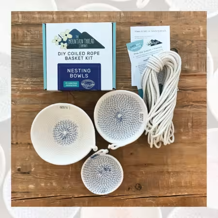 Nesting Bowls Coiled Rope Basket Kit