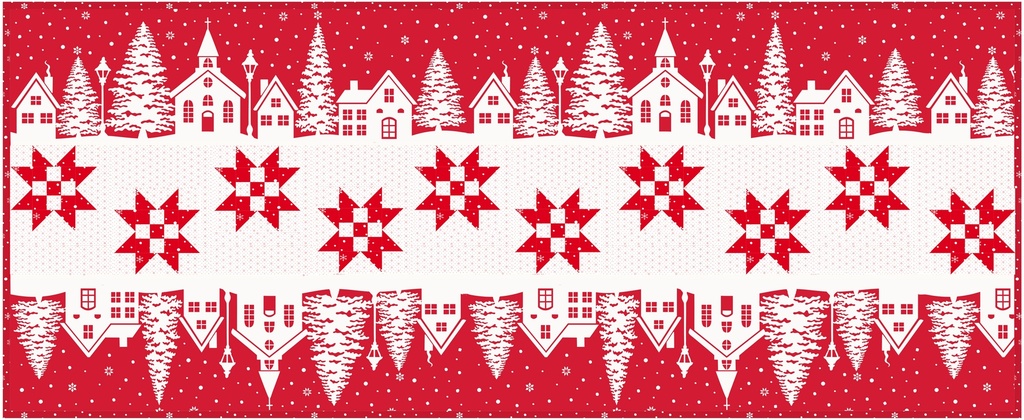 Christmas Village Runner Kit in Red