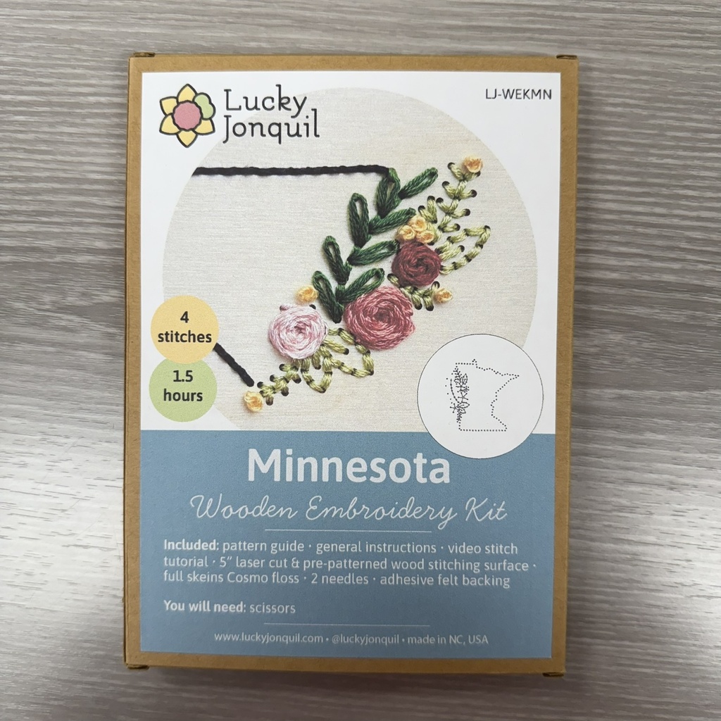 Minnesota Wooden Embroidery Kit