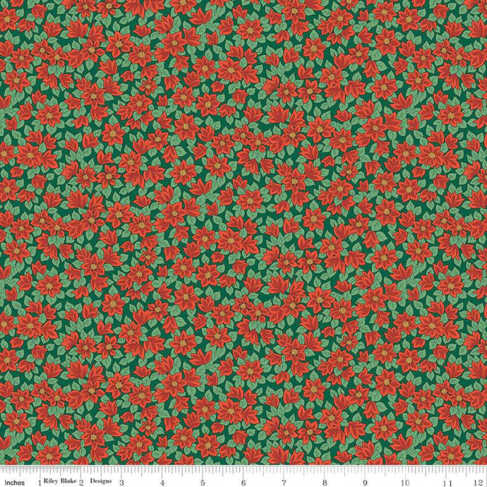 Festive Greetings Peaceful Poinsettias