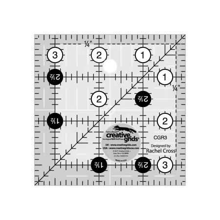 Creative Grids 3.5" x 3.5" Ruler