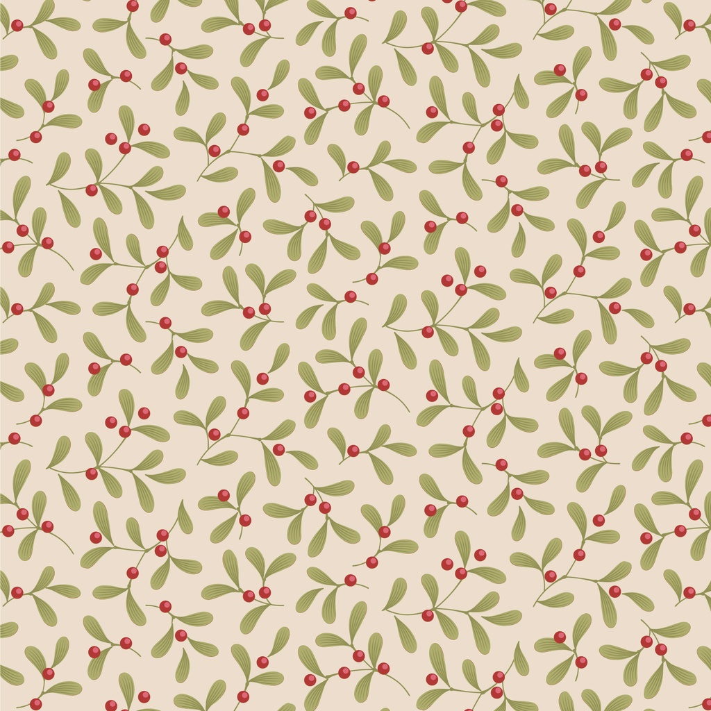 Tilda Merry Little Christmas Mistletoe Cream