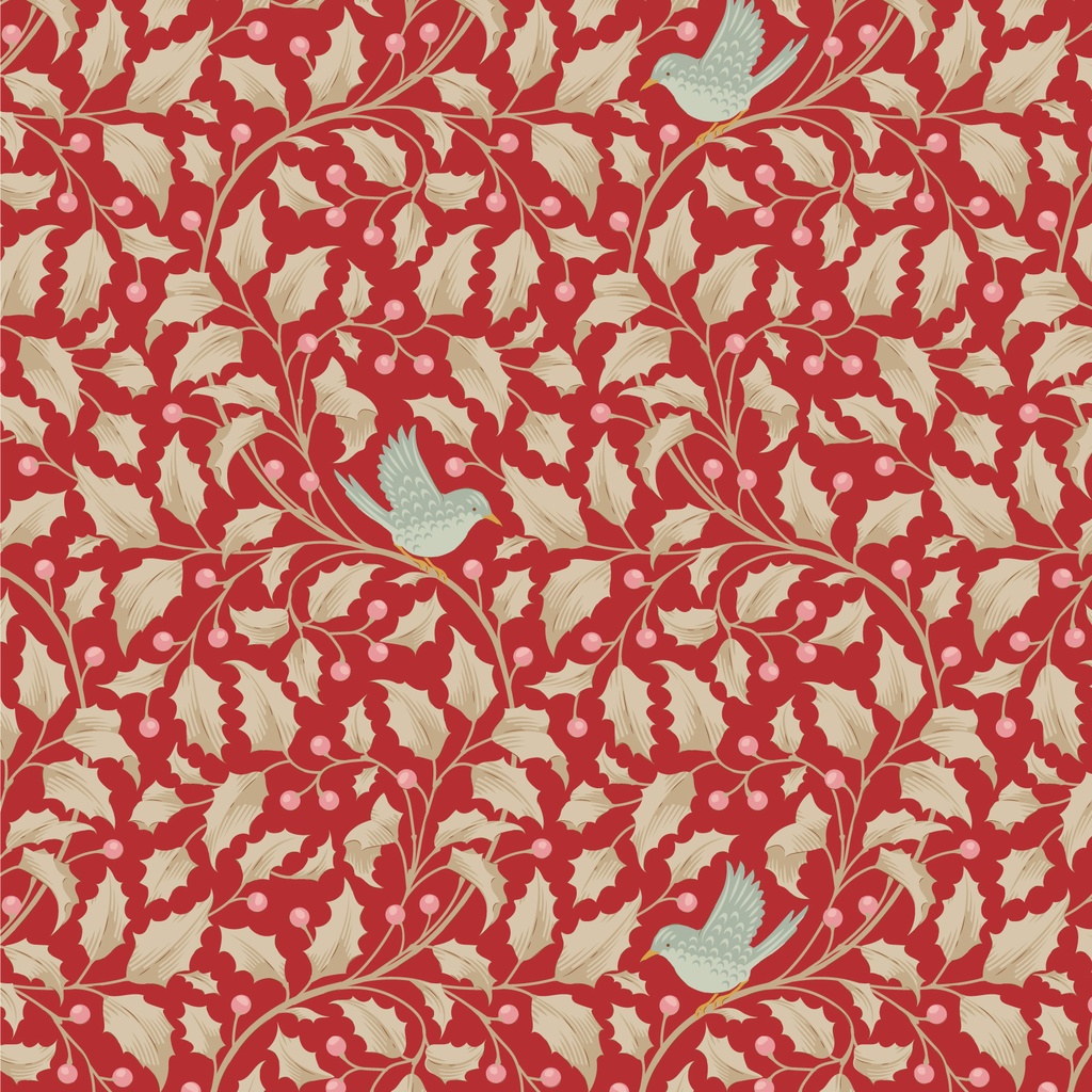 Tilda Merry Little Christmas Holly Red
