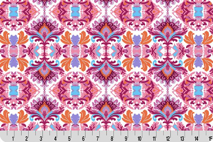 Quilting Cuddle Wanderlust Damask Pink