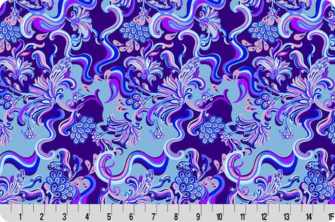 Quilting Cuddle Wanderlust Paisley  Blue