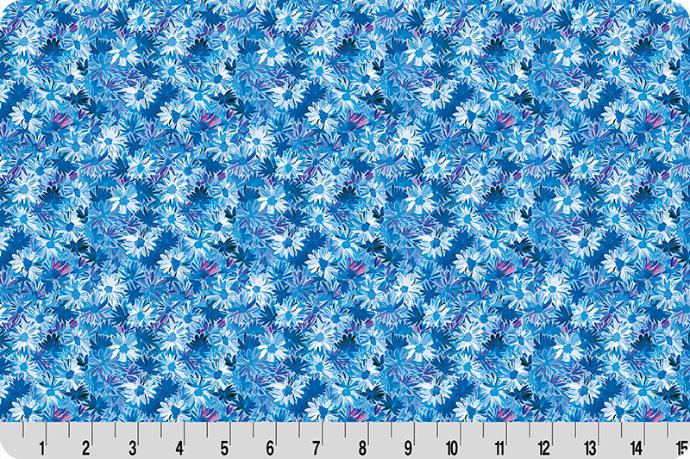 Quilting Cuddle Wanderlust Daisies Blue