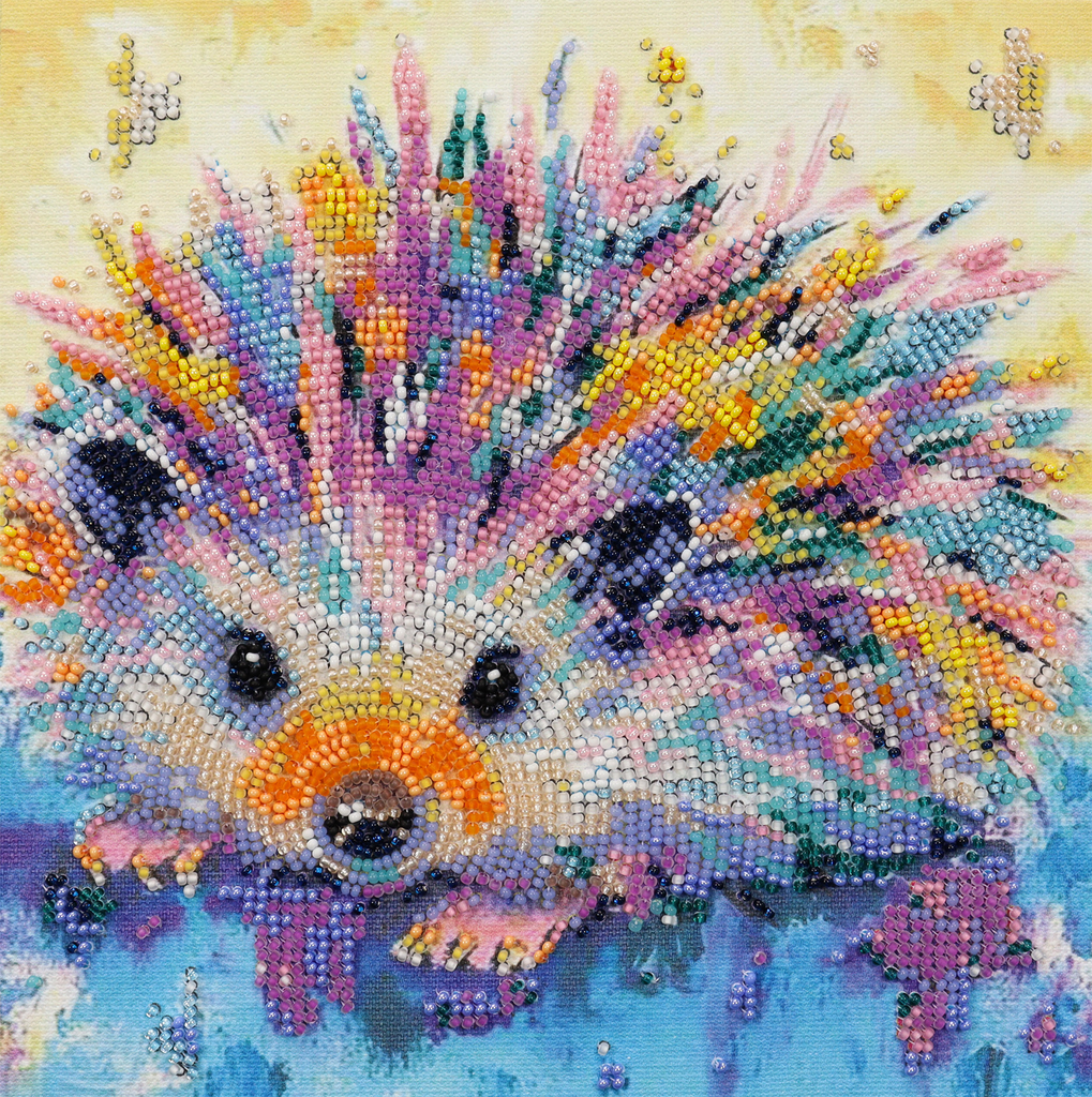 Hedgehog Bead Embroidery Kit