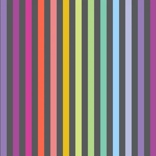 Tula Pink True Colors Disco Stripe Carbon