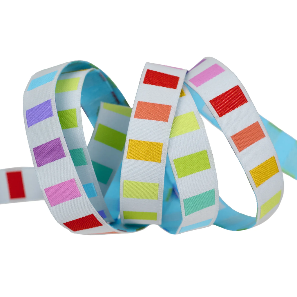 Graywork Disco Stripe Fog 5/8" Ribbon