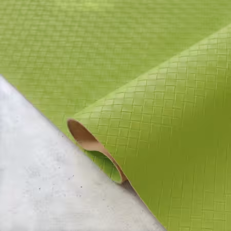 Faux Leather White Grape Weave