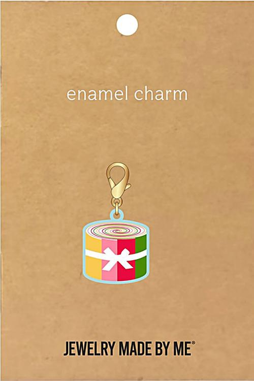 Fabric Roll Zipper Charm