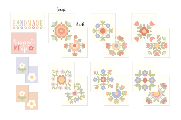 Pastel Prairie Woven Label