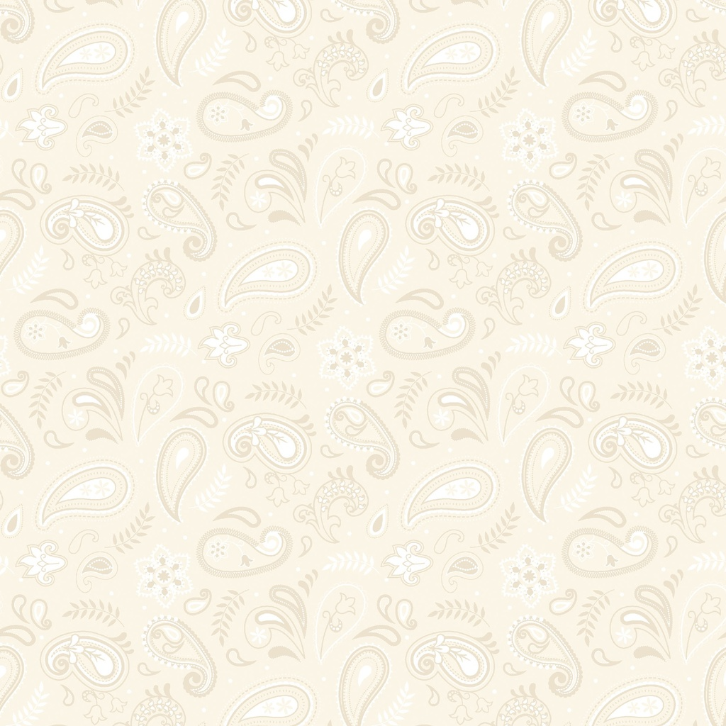 Stripes and Stars Paisley Cream
