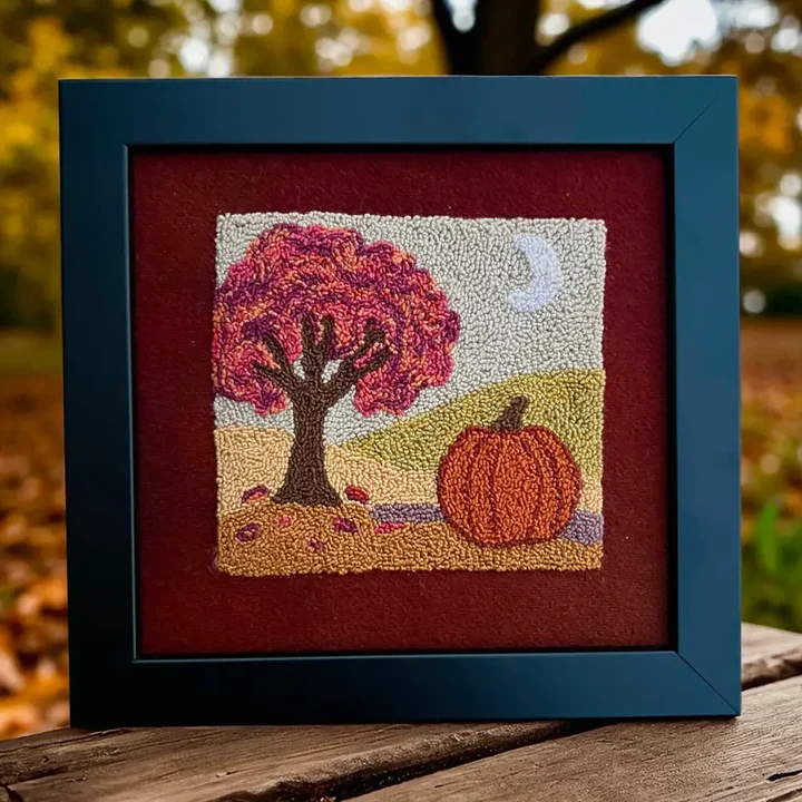 Falling for Fall Punch Needle