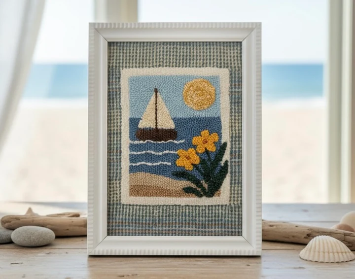 Sunny Sail Punch Needle