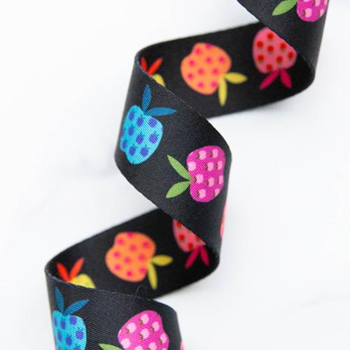 Rainbow Apples 1.5"  Webbing