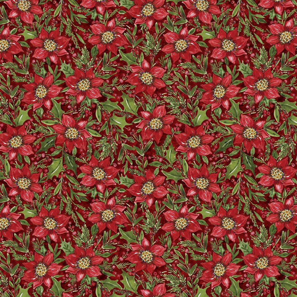 Snowy Greetings W105-034-336 Red