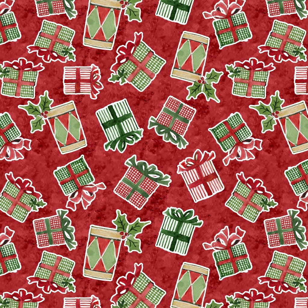 Snowy Greetings W105-035-363 Red