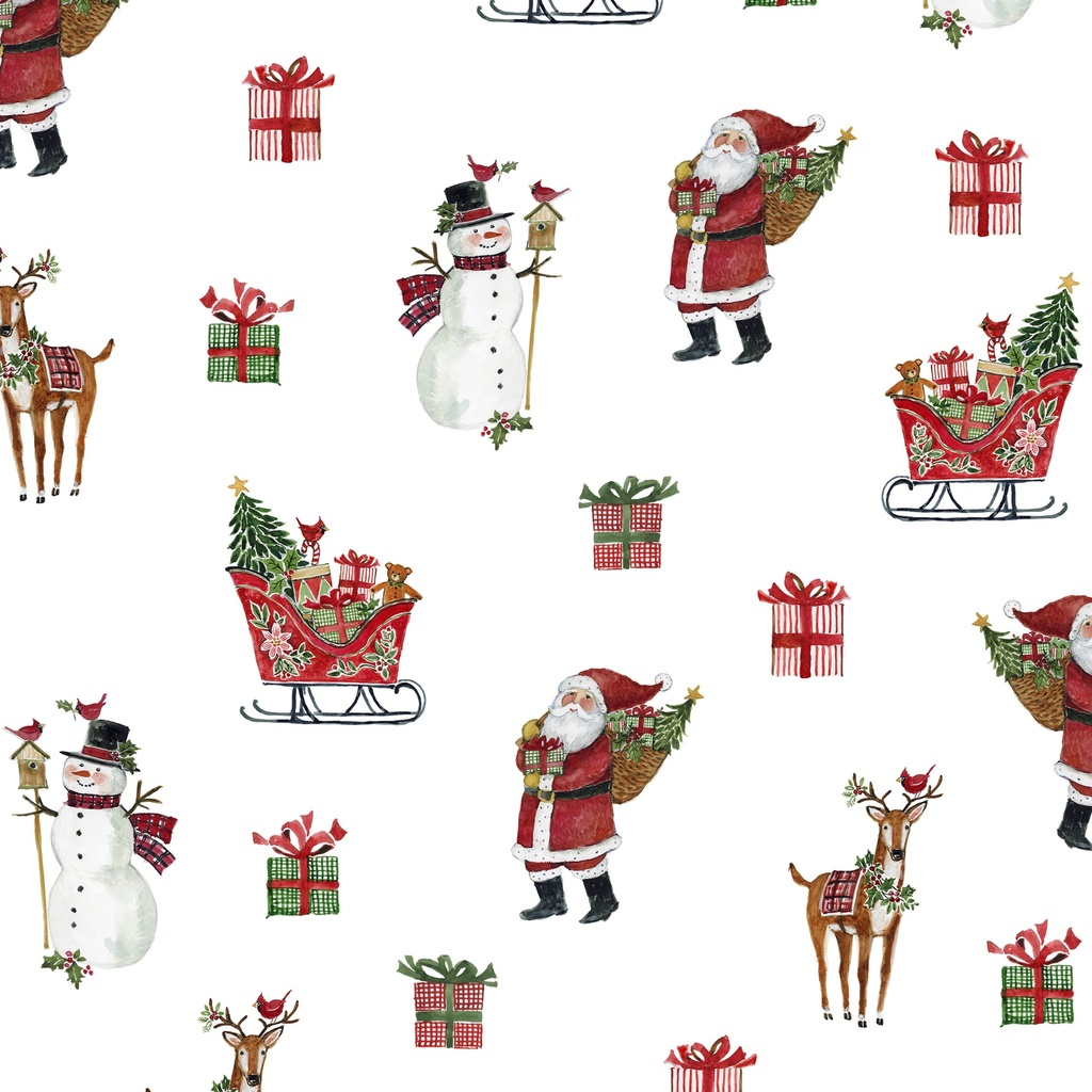 Snowy Greetings W105-033-036 White