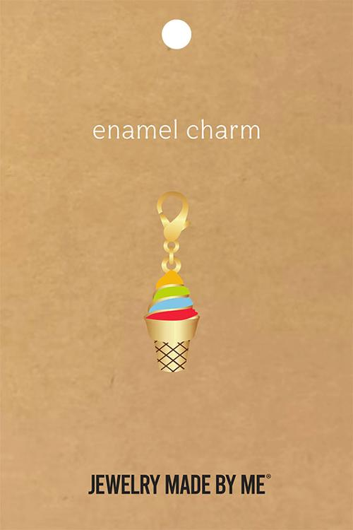 Zipper Charm Ice Cream Cone