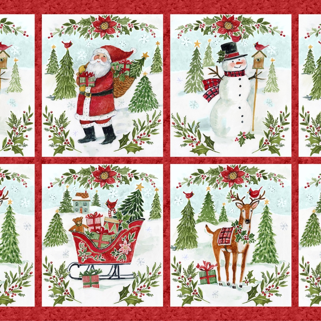 Snowy Greetings W105-029-306 Panel