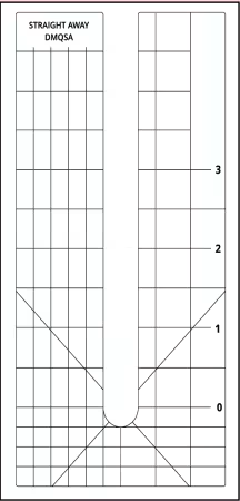 Long Arm Straight Away Template