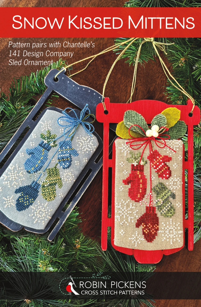 Snow Kissed Mittens Counted Cross Stitch Pattern