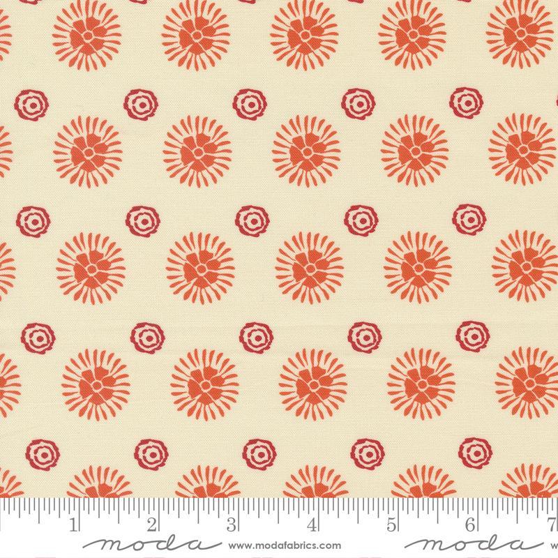 Cadence Dots Cream Rust 11917 11