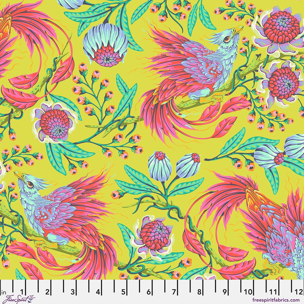 Tula Pink Lawn Hot Wings Apple