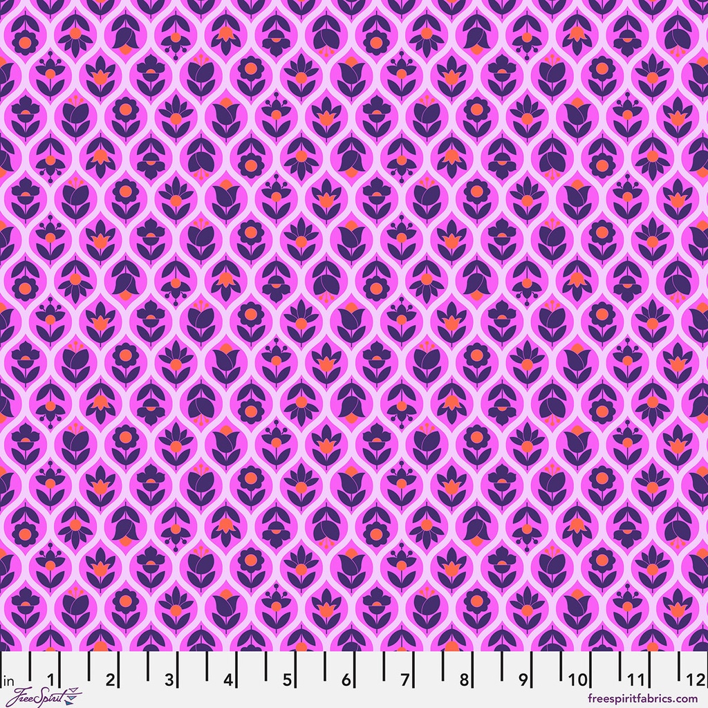 Tula Pink Lawn Beg Your Garden Sugar Plum