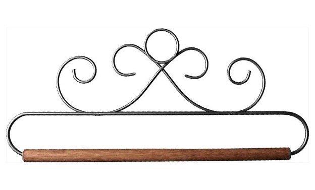 12" Gray French Curl Quilt Hanger