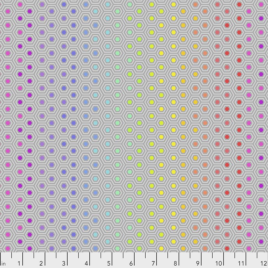 Tula Pink Hexy Rainbow Dove