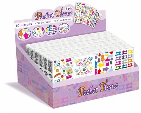 Novelty Sewing Themed Pocket Tissue Display