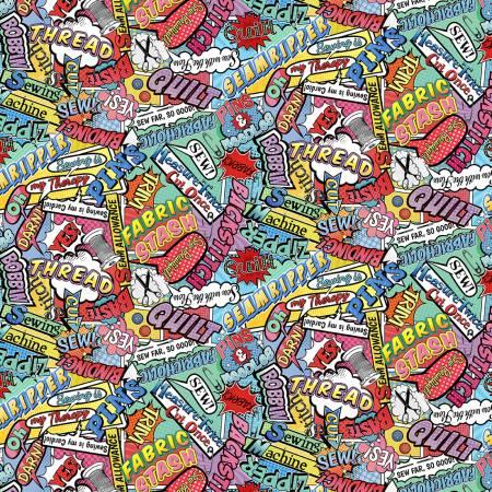 Sewing & Quilting Words Comic