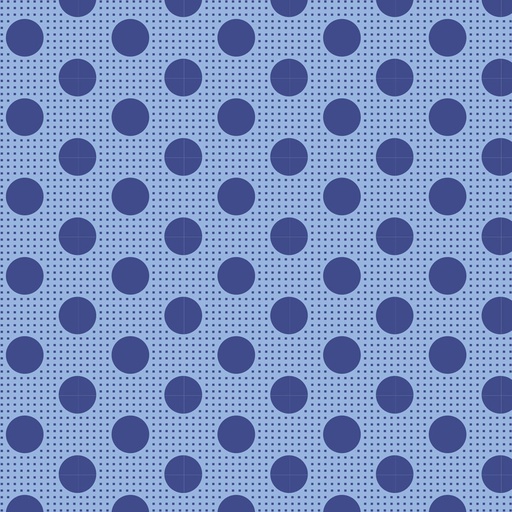 Tilda Chambray Medium Dots Denim Blue
