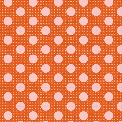 [130007] Tilda Chambray Medium Dots Ginger