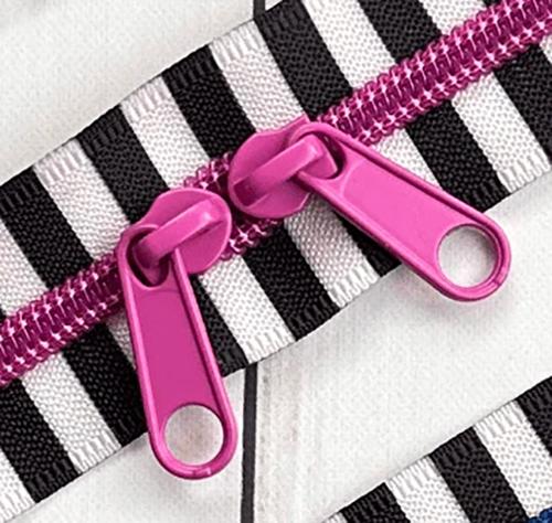 [SSCZ02] Black/White Tape with Petuna Teeth 30" Zipper