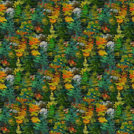 [DP2725376] Silent Lake Dark Green Evergreen Trees DP27253-76