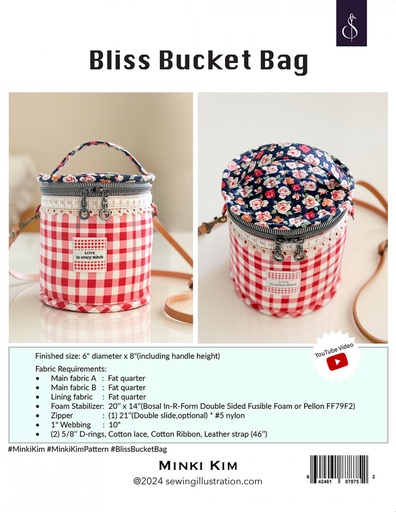 [SI-BP4] Bliss Bucket Tote Pattern