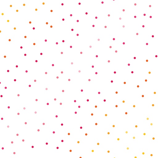 [16443-91] Happy Notes Dot Dot Pink/White