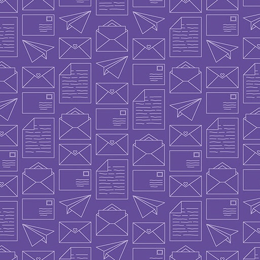 [16439-99] Happy Notes Mail Day Purple